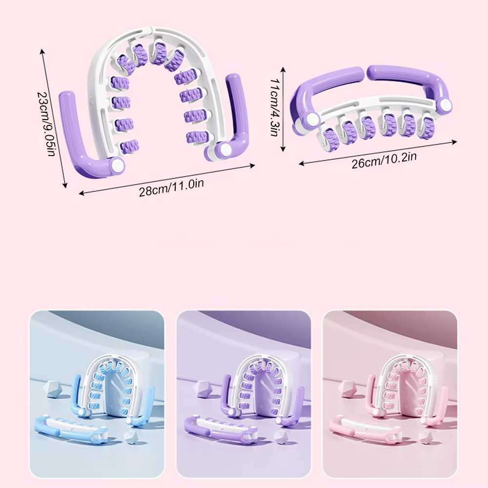 Rouleau anti-cellulite - Masseur de drainage lymphatique, outil de massage anti-cellulite, masseur fascia pour le remodelage, outil pour les bras, les jambes
