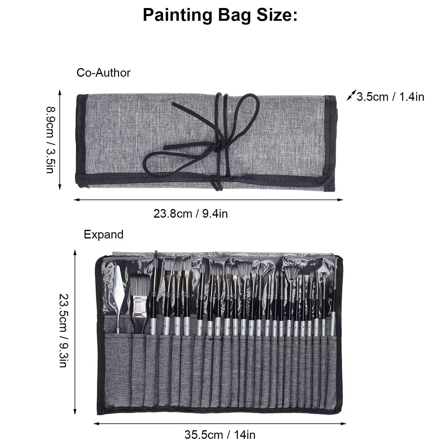 Ensemble de pinceaux professionnels pour artistes