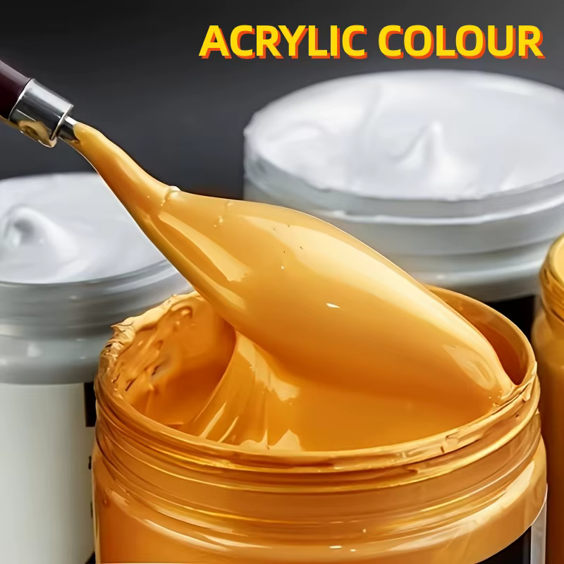 Peinture acrylique dorée et argentée de 50 ml
