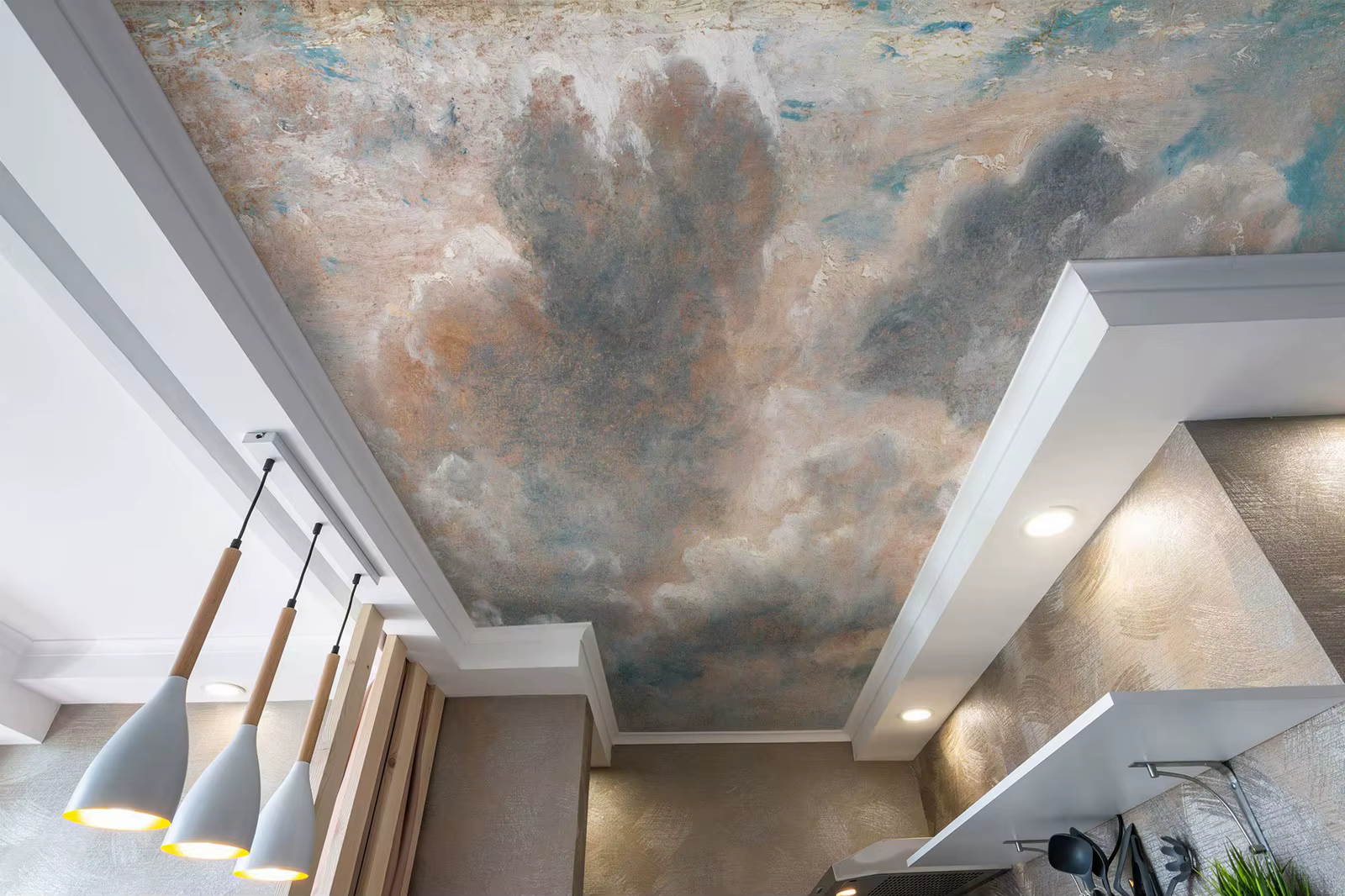 Papier peint nuage Vintage