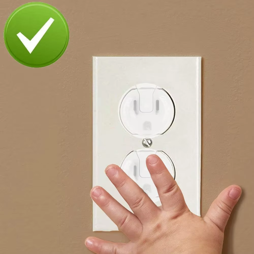 Cache-prises de sécurité enfant, protection pour prises électriques standard américaines, protection contre les risques électriques pour enfants