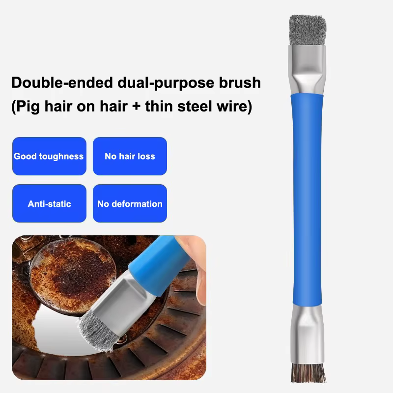 Brosse de réparation de précision avec conception antistatique pour le nettoyage des cartes mères
