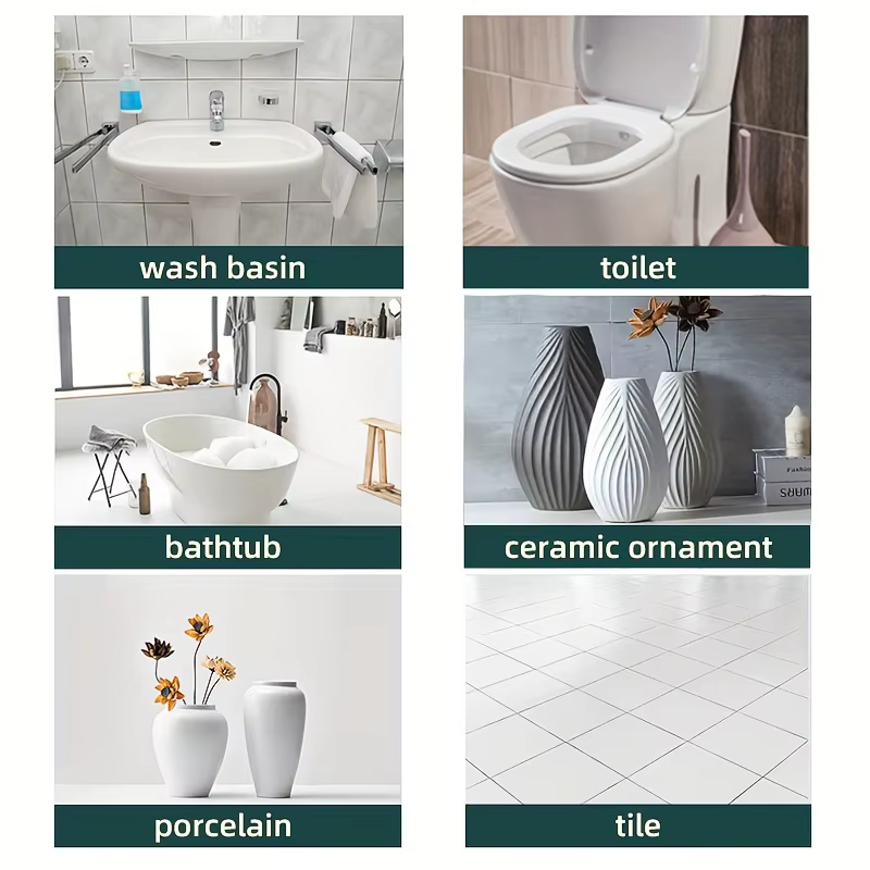 Pâte de réparation pour carrelage et glaçage céramique