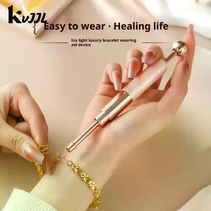 Aide à Double extrémité pour Bracelet, aide à porter, outil de bijouterie, aide à la fixation, équipement antidérapant pour femmes et filles