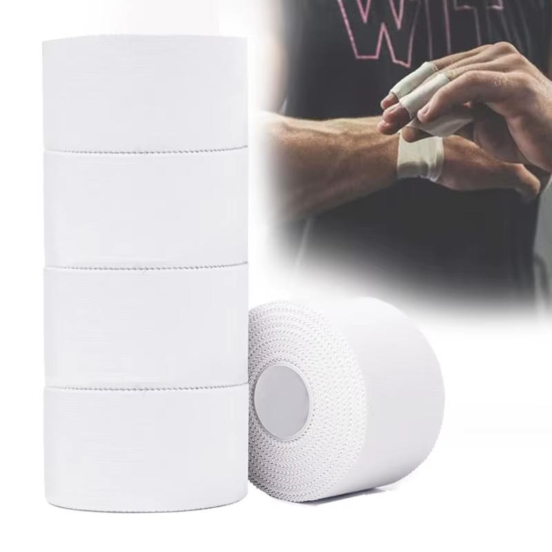 1/6 pièces ruban athlétique 1,5 pouces ruban de sport blanc adhésif pas collant pas de résidu collant poignet cheville bande pour gymnastique boxe crosse