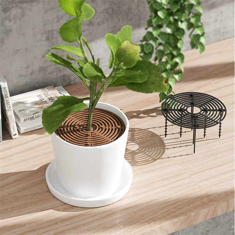 Protecteur de sol pour Pot de plantes, 1 pièce, avec clous, grille de Pot de plantes, couverture de Pot de fleur, souris de sécurité pour bébé, protection des plantes de jardin et de maison