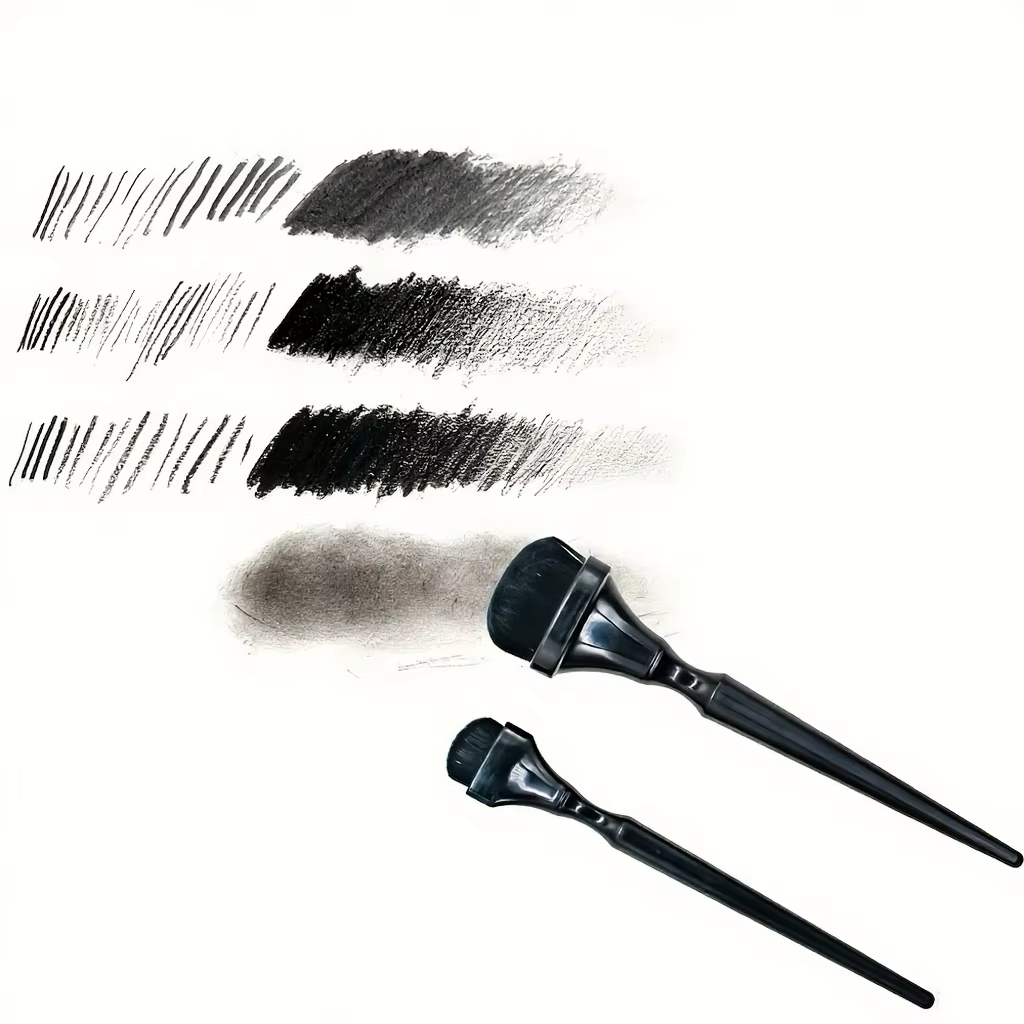 Pinceau de rendu noir, pinceau aquarelle durable pour charbon de bois