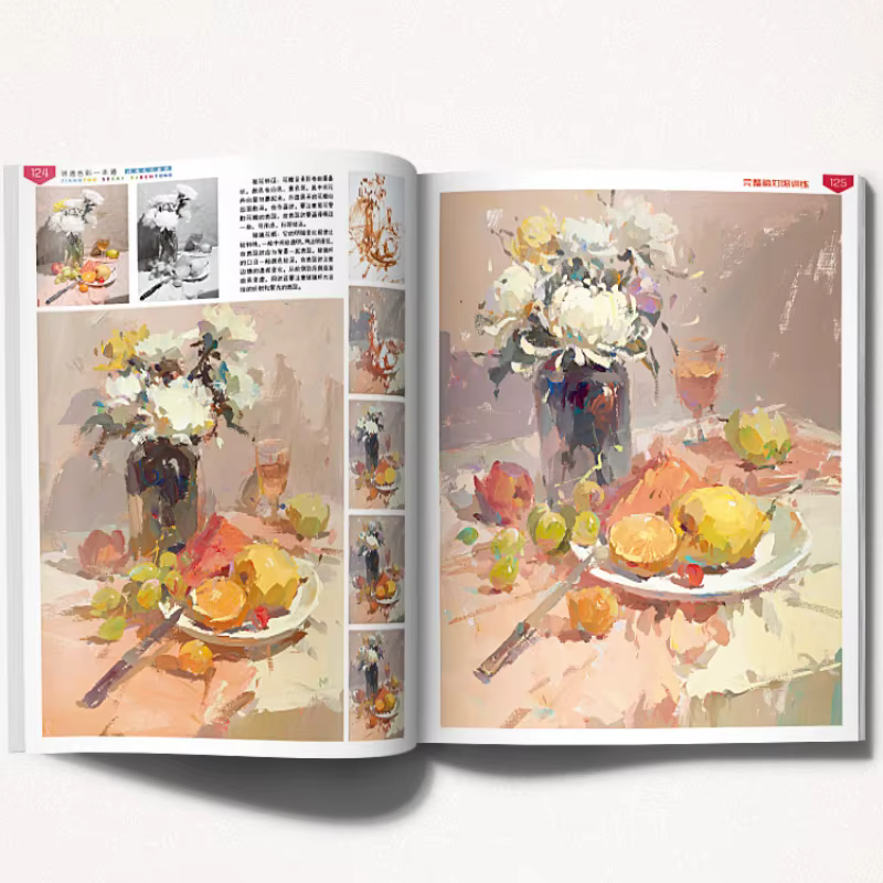 Livre de pratique de la peinture à la main