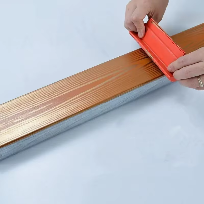 Kit d'outils de texture en bois de caoutchouc pour peinture DIY
