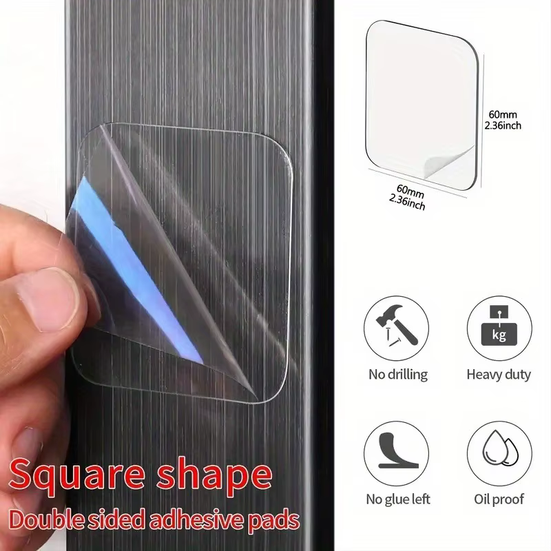 Ruban adhésif double face transparent carré – Adhésif fort