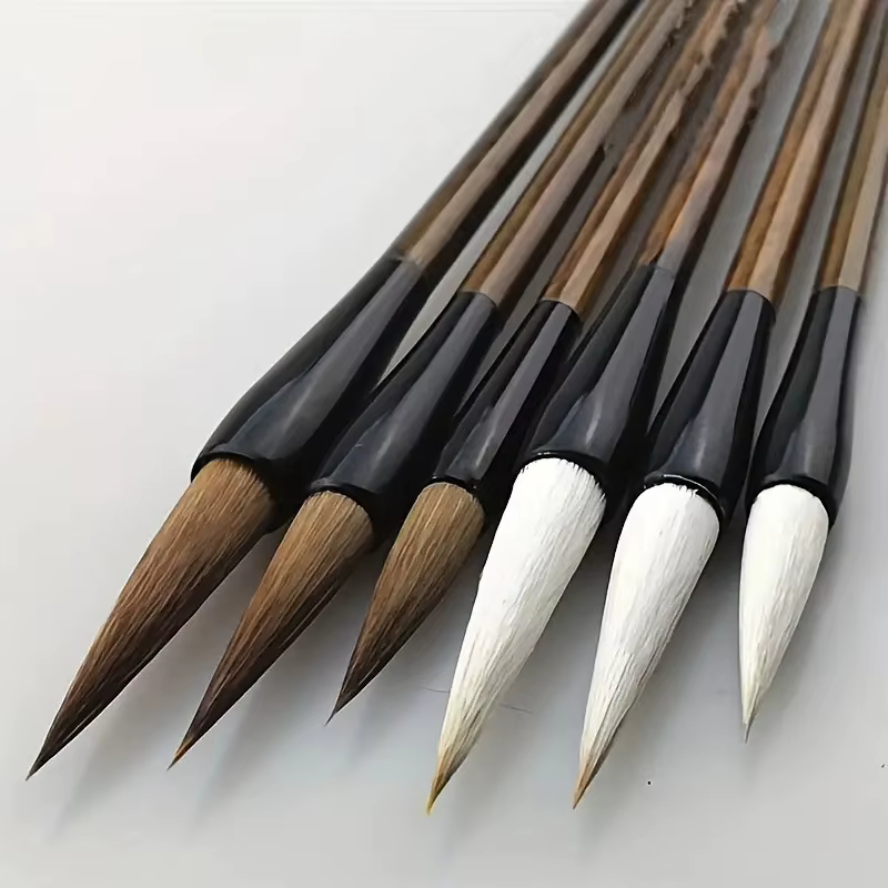 Ensemble de pinceaux de peinture de haute qualité, 3 pièces, grands, moyens et petits, pinceaux de style chinois, fournitures d'écriture et de peinture