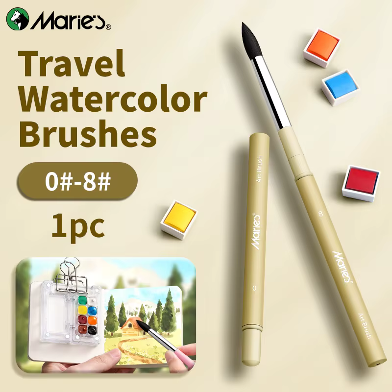 Pinceau aquarelle de voyage Marie's pour artistes