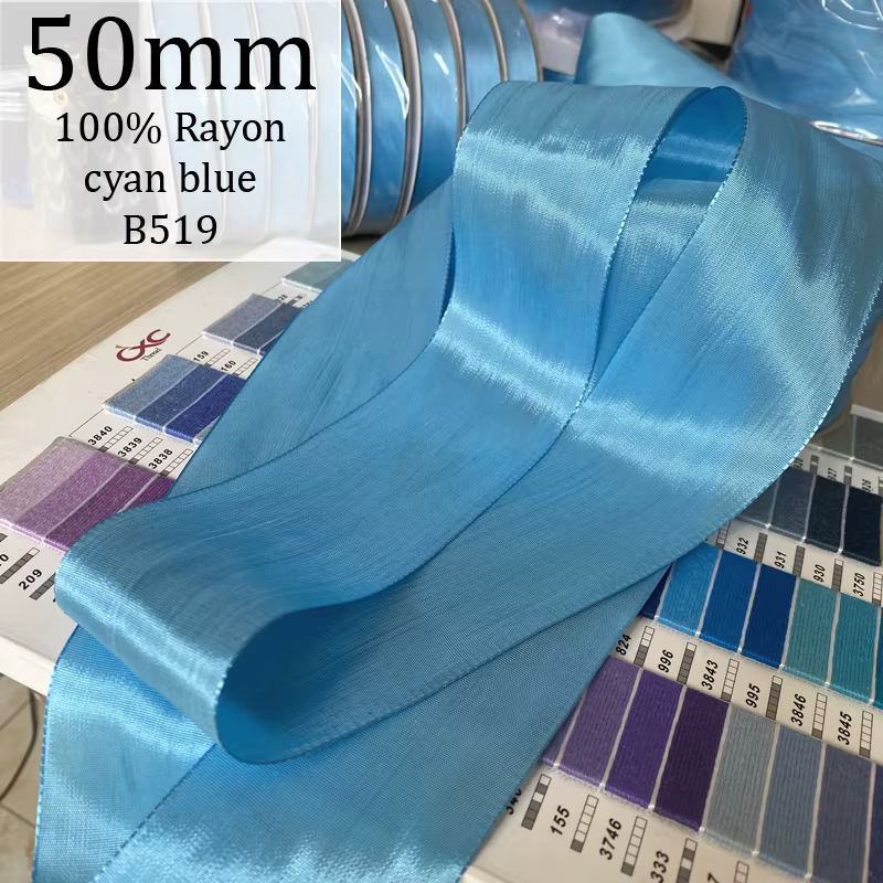 Ruban en satin 100% rayon rubans de gymnastique vintage bande de danse streamer couleur rose pour broderie couture décoration de poupée de mariage B818
