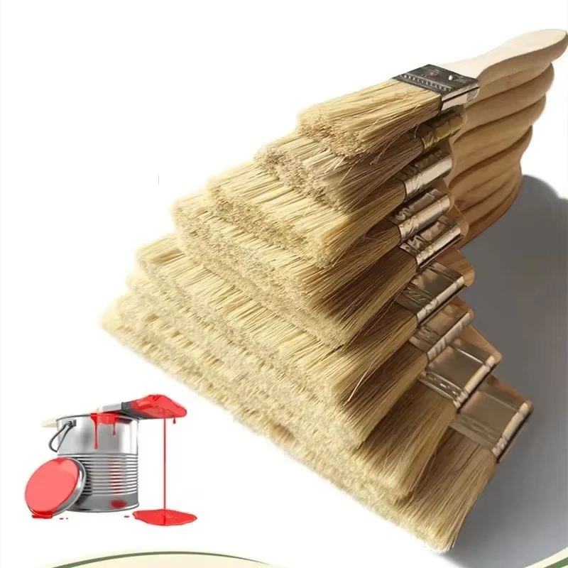 Pinceaux à peinture avec manche en bois