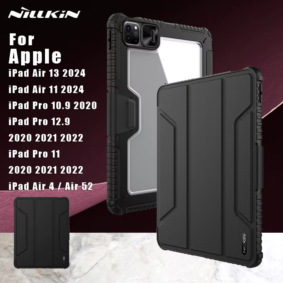 Étui de Protection en cuir à rabat pour iPad Pro 11 Pro 12.9 2022 2021 2020 Pro 10.9 2020 Air 11 13 2024 Air 5 4 Nillkin