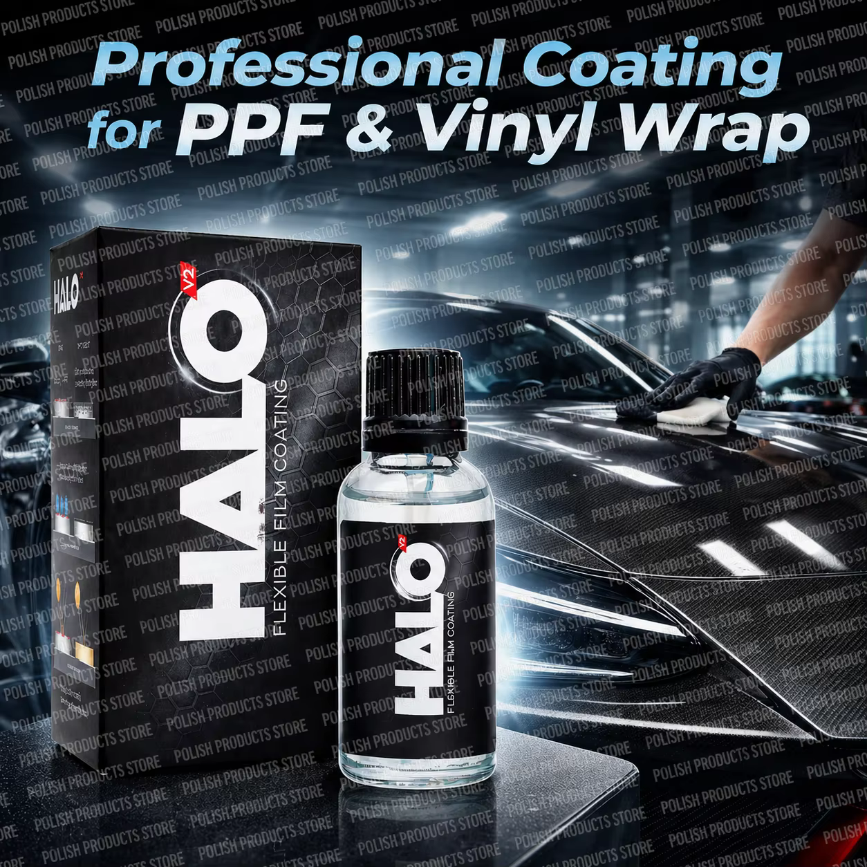 Film de protection souple Halo V2 pour peinture (PPF) – Sûr pour tous types de films de protection/PPF – Finitions