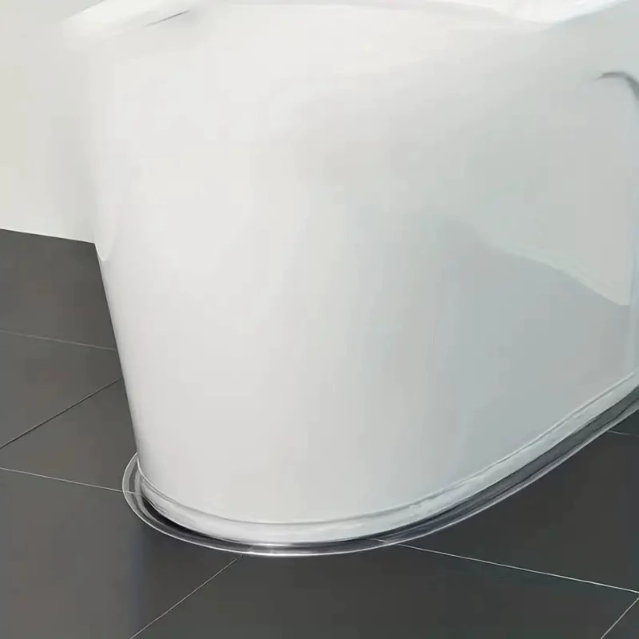 Ruban adhésif en PVC transparent imperméable, super adhésif, parfait pour les salles de bain, toilettes, éviers et cuisines, 1 rouleau