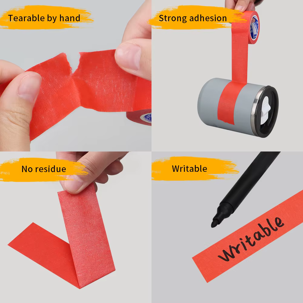 Bandes de masquage pour peintres rouges