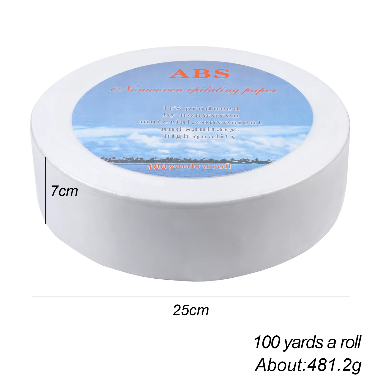 20 pièces grandes bandes de cire d'épilation en rouleau, papier spécifique à la cire, tissu d'épilation jetable-7x100 Yards de papier de cire