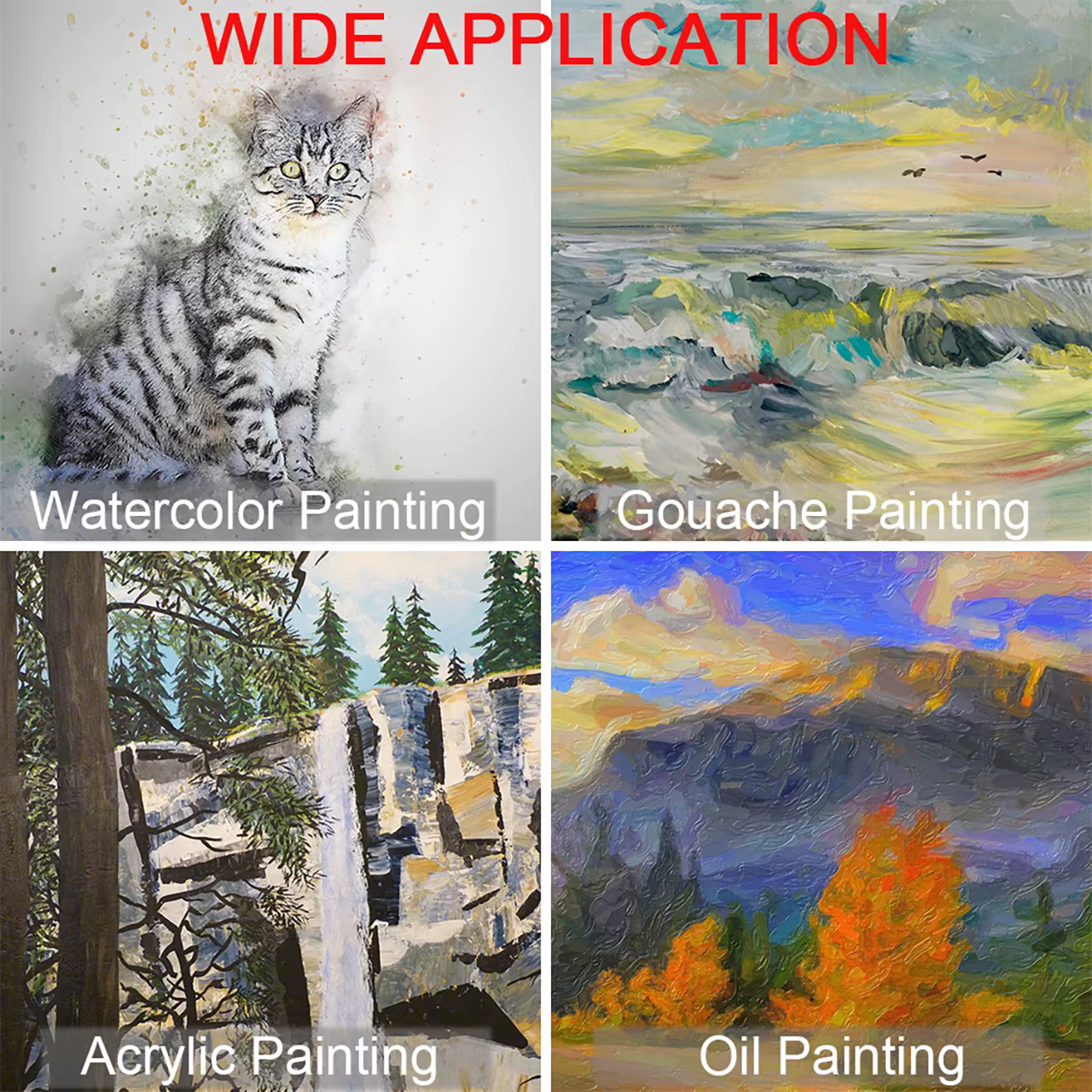Ensemble de pinceaux de peinture d'artiste