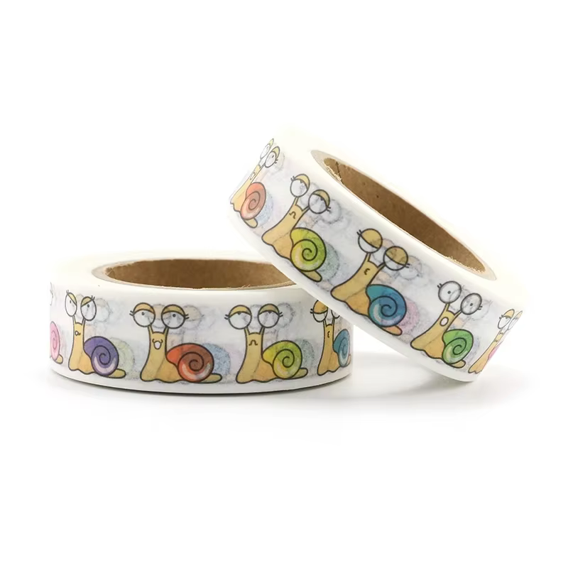 Bandes adhésives décoratives en papier Washi