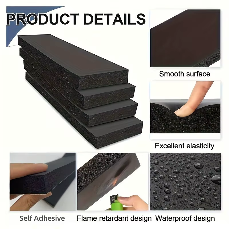 Lot de 4 protections murales épaisses pour garage, pare-chocs de porte de voiture, blocs de mousse pour coins de mur, auto-adhésifs robustes, protège des chocs et des rayures
