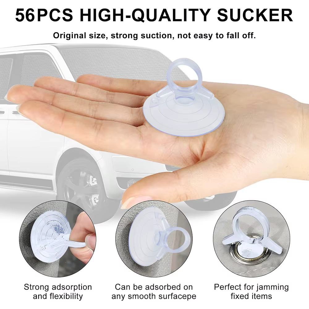 Pare-soleil avec sac de rangement, 8 pièces, fenêtre aveugle thermique interne, Protection du pare-brise de voiture pour VW T5 T6 SWB