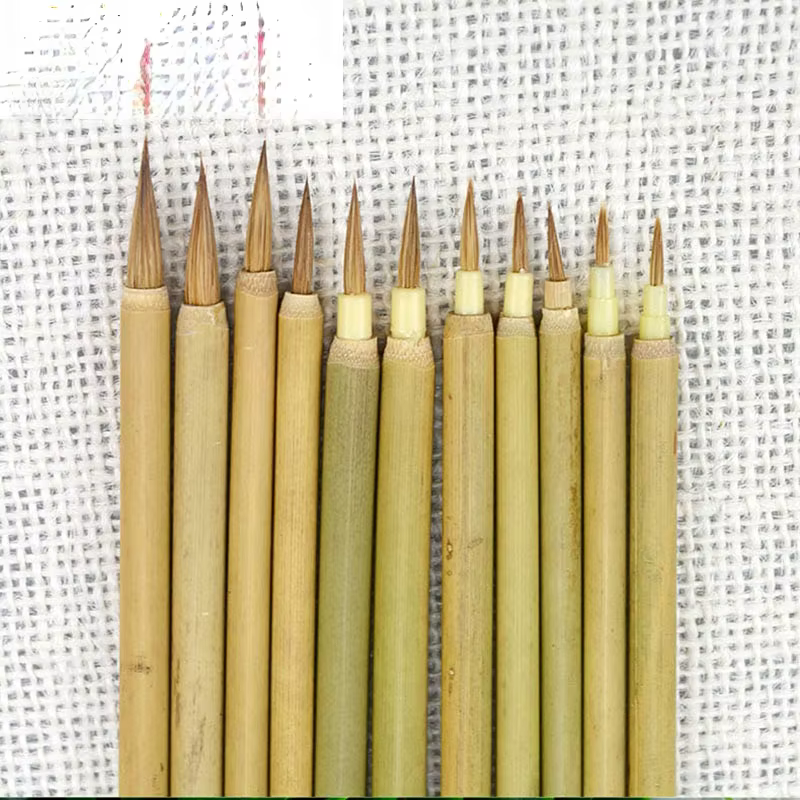 Pinceau fin en céramique, pour dessin de ligne, n ° 0-10, pour les beaux-Arts