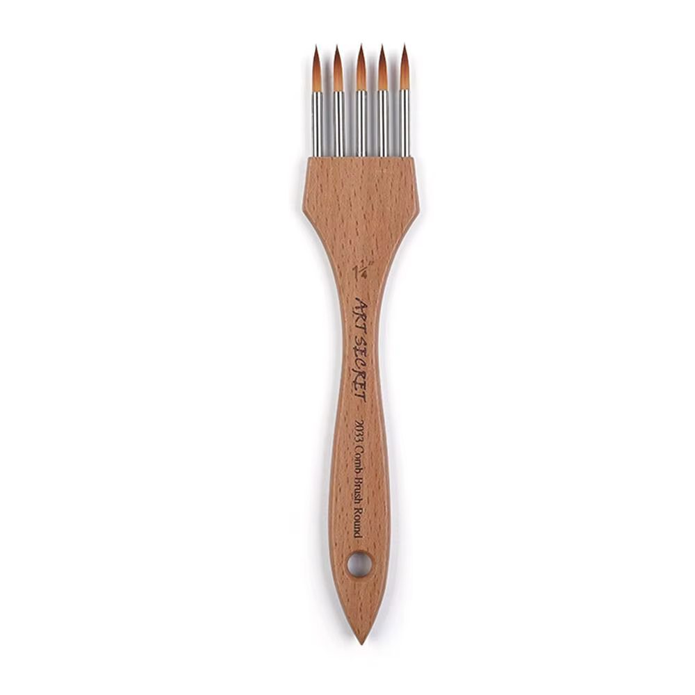 Brosse à Peigne Rond et pio à Dents Multiples