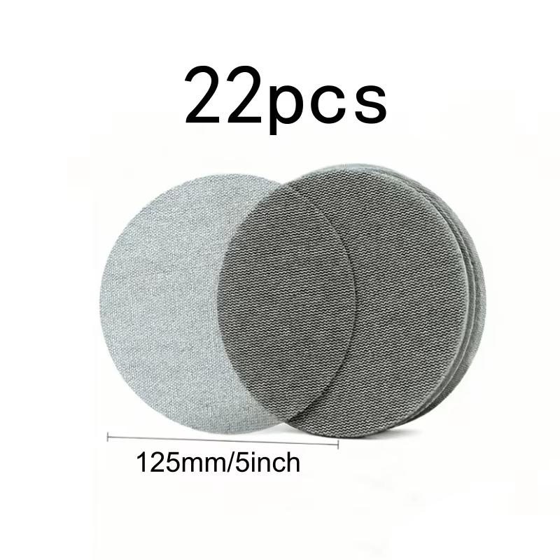 22 ensembles de disques abrasifs ronds de 5 pouces