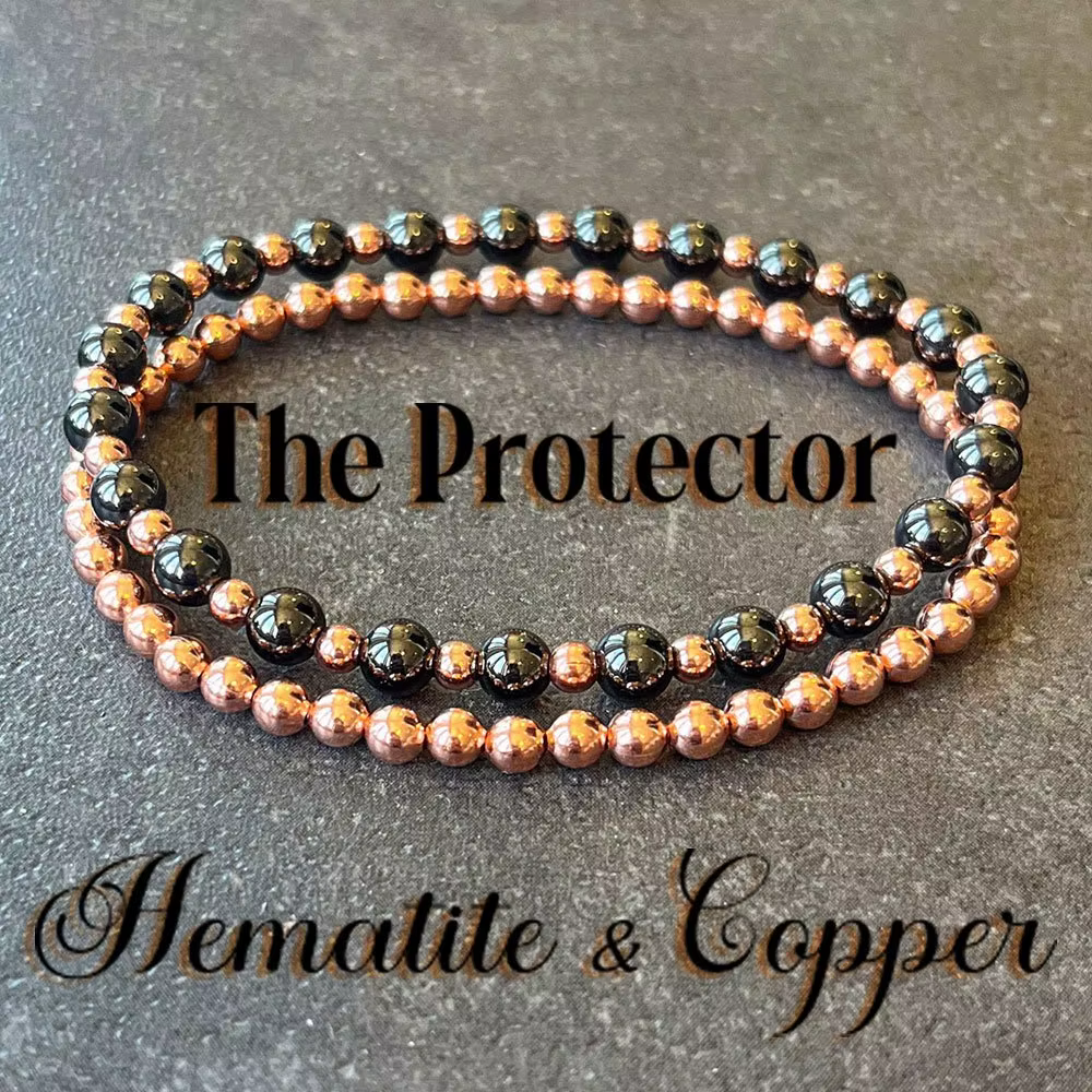 Bracelet en hématite perlé, style bohème, unisexe pour un usage quotidien décontracté, cadeau idéal pour les fêtes et les anniversaires