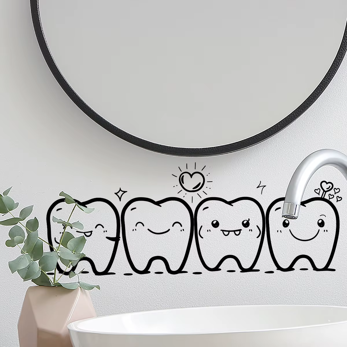 Autocollant mural d'art moderne en PVC imperméable