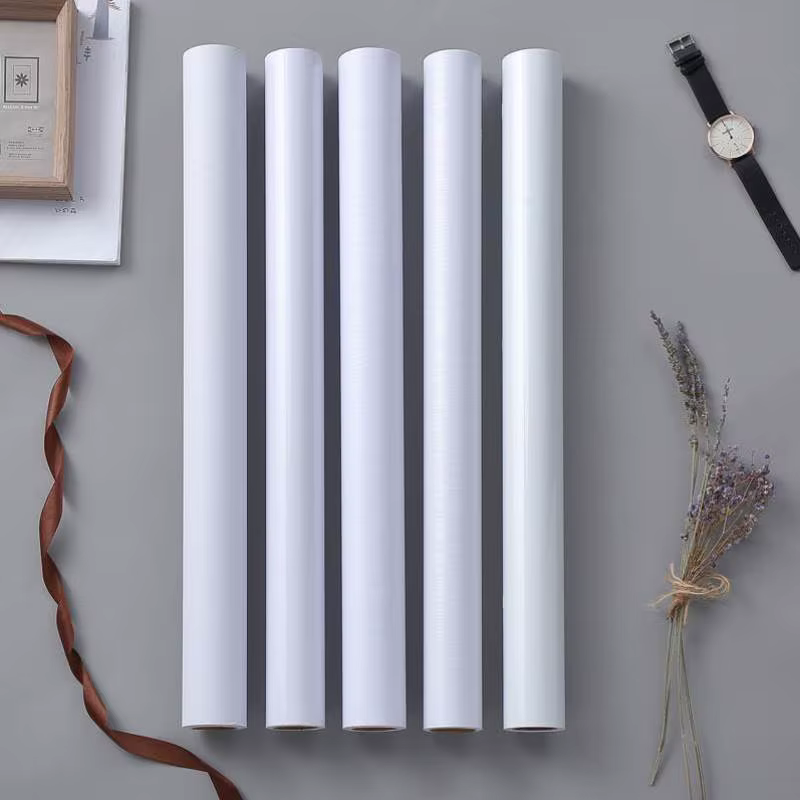 Papier peint auto-adhésif blanc pur