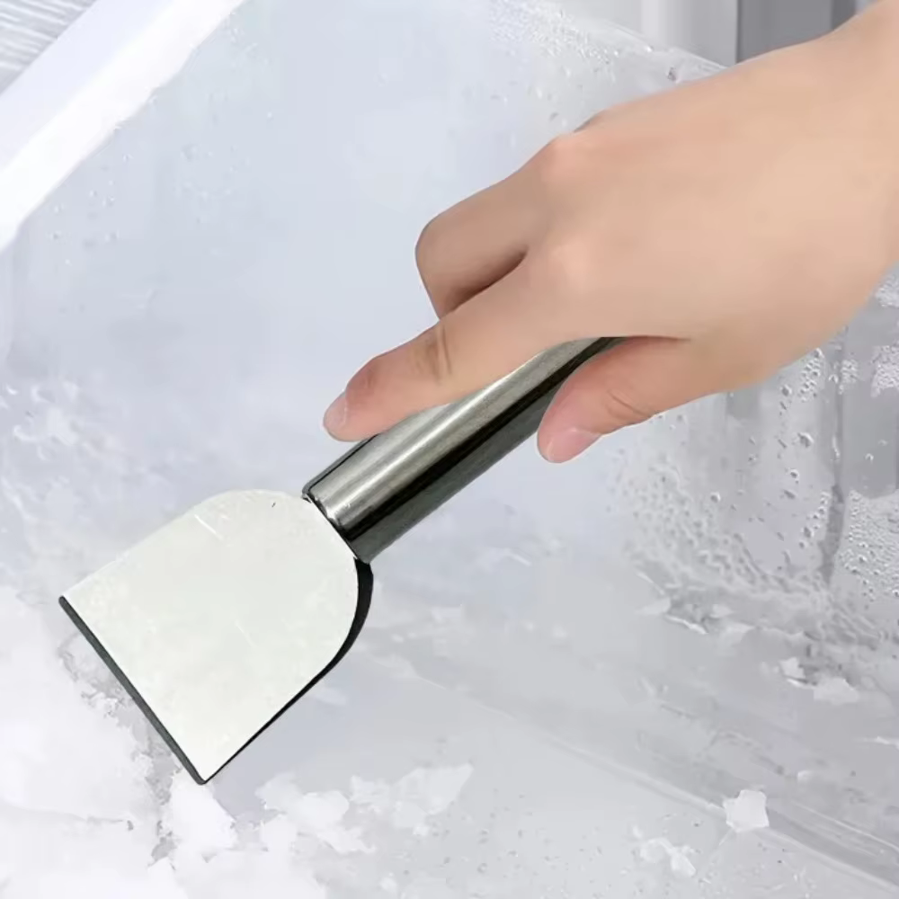 Lot de 2 grattoirs de nettoyage polyvalents en métal pour taches d'huile de cuisine