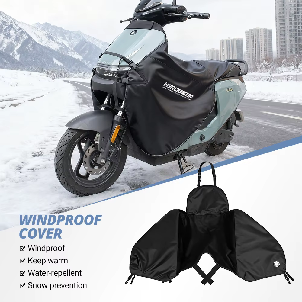 Couvre-jambes de moto hiver coupe-vent et chaud couverture de moto neige équitation cavalier Protection des jambes Protection des genoux coupe-vent