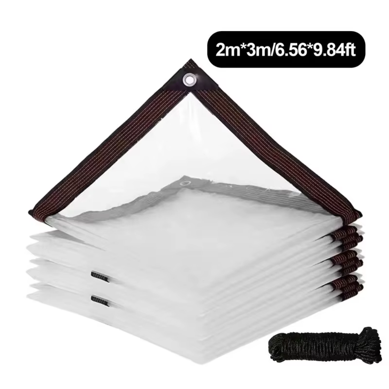 Film PVC Transparent Imperméable à la Pluie pour Terrasse Extérieure TarLII