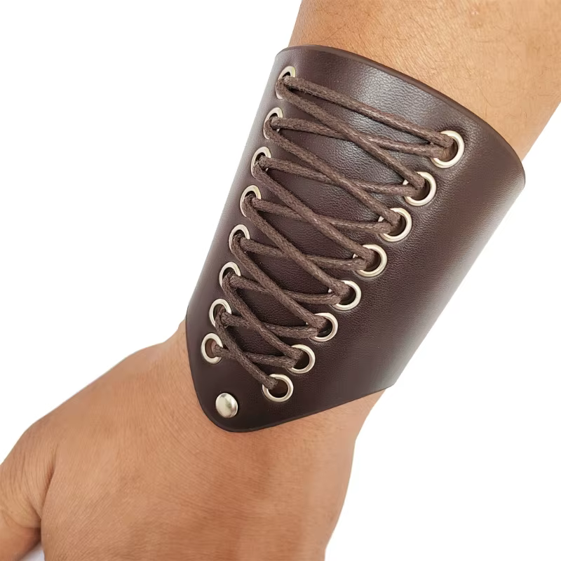 Steampunk Bracelet Médiéval Punk Large Manchette pour ComicCon Photographie Cosplay