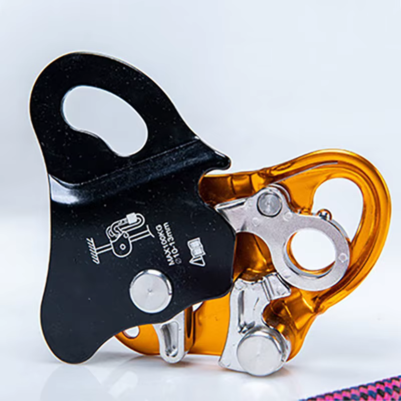 Équipement de sécurité pour gestion et descente d'escalade, dispositif de protection anti-chute, ascendeur perfectif, pince à UL, verrouillage automatique