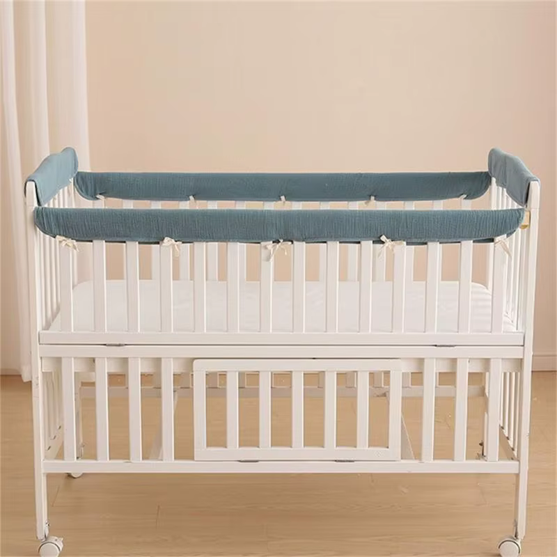 Protecteur de bord souple pour lit de bébé, ensemble de protection pour berceau de bébé, couverture enveloppée, bande Anti-Collision