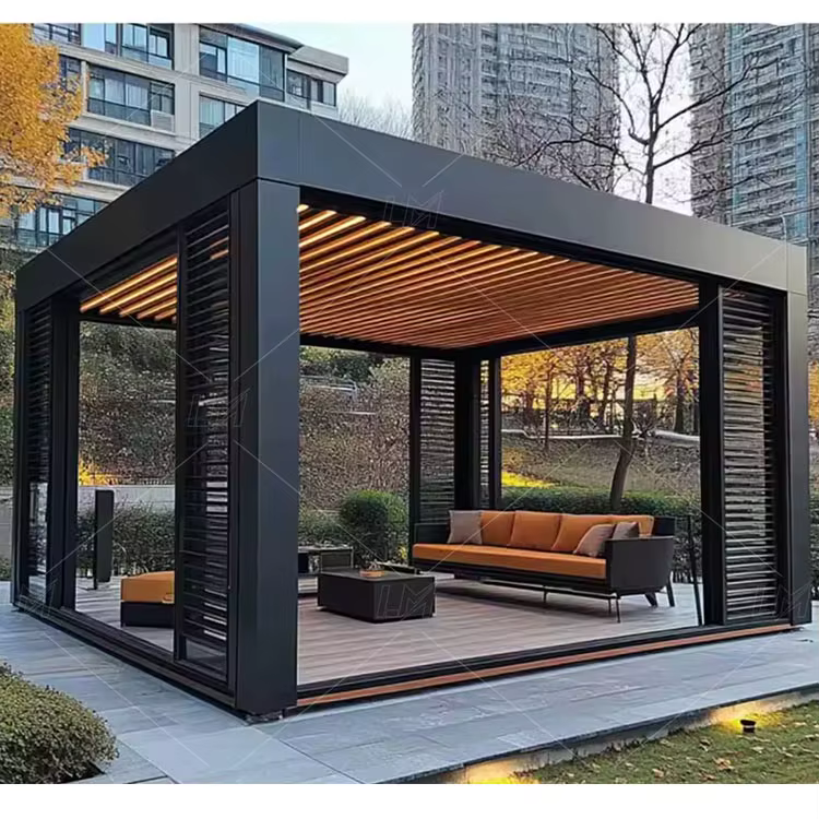 Pergola 3x6m support incurvé