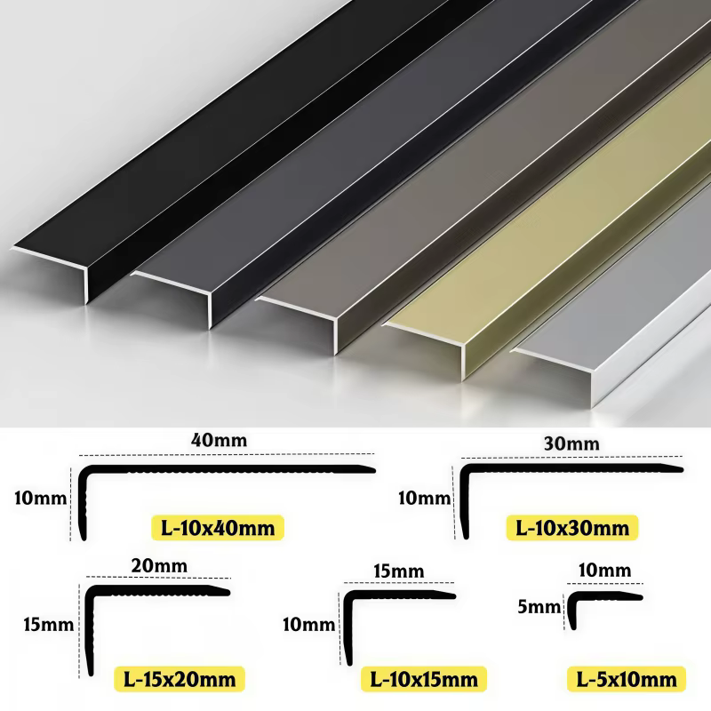 90 ° Profilé d'angle droit en aluminium en forme de L