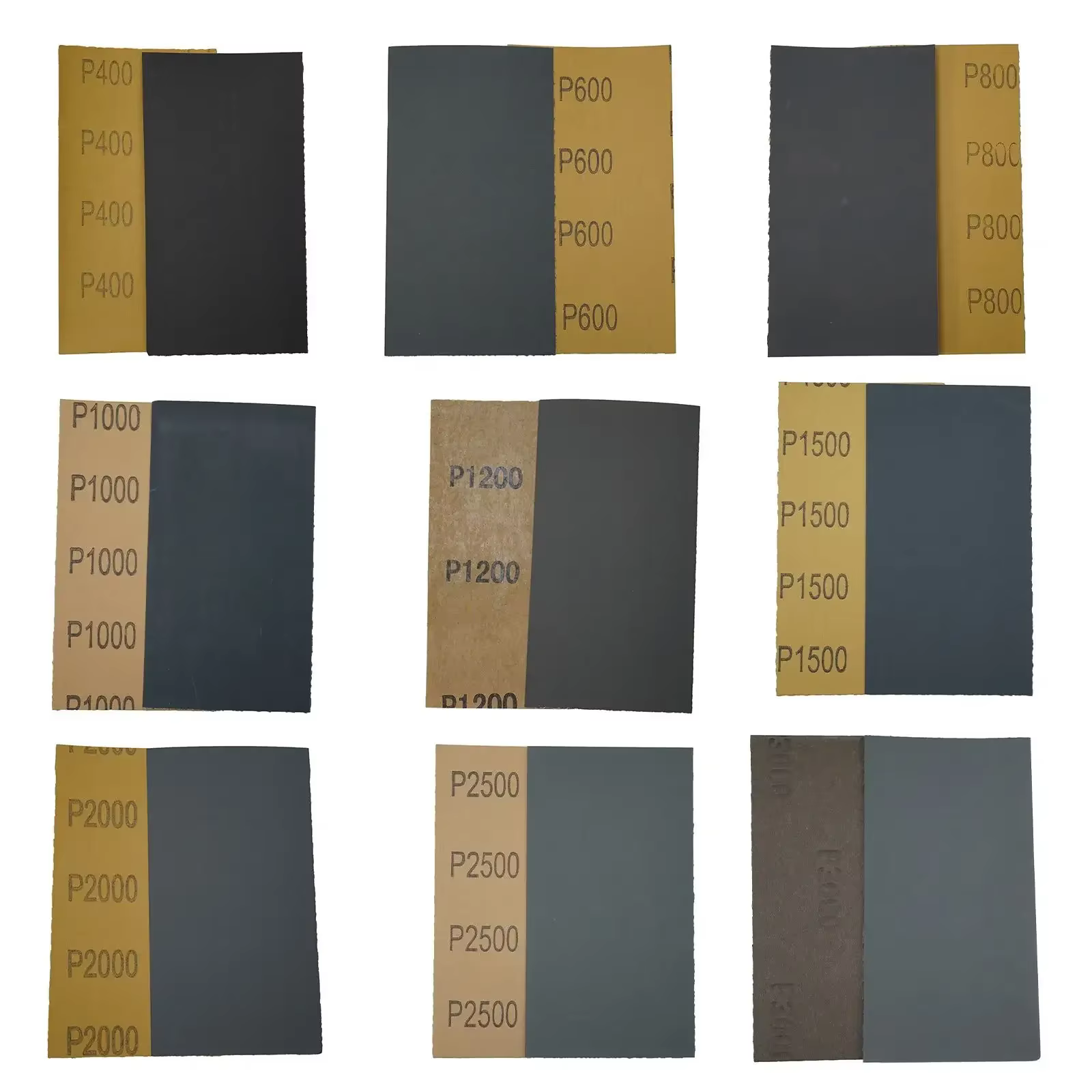 18 pièces/ensemble papier de verre 400
