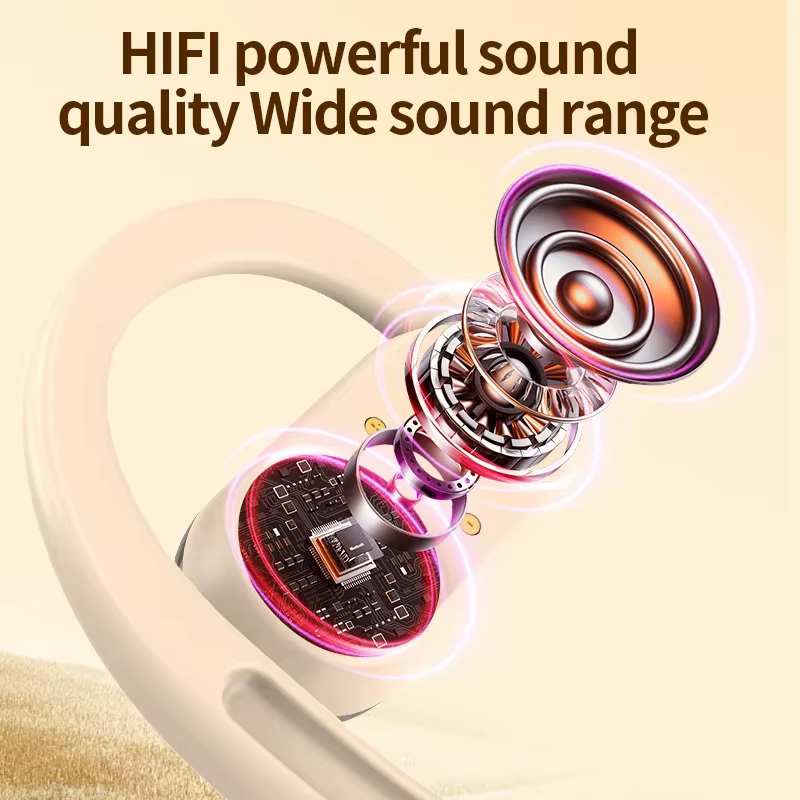 Écouteurs sans fil Bluetooth 5.4, étanches IPX7, 20 heures, avec micro antibruit ENC, basses profondes, pour le sport, l'entraînement, la salle de sport