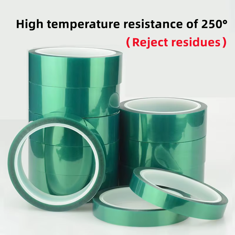 Ruban de masquage haute température en polyester vert