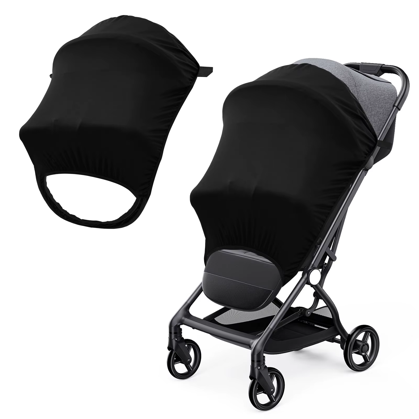 Pare-soleil universel pour poussette de bébé, Protection UV, couverture d'auvent, imperméable et respirante, accessoires de Protection solaire pour poussette