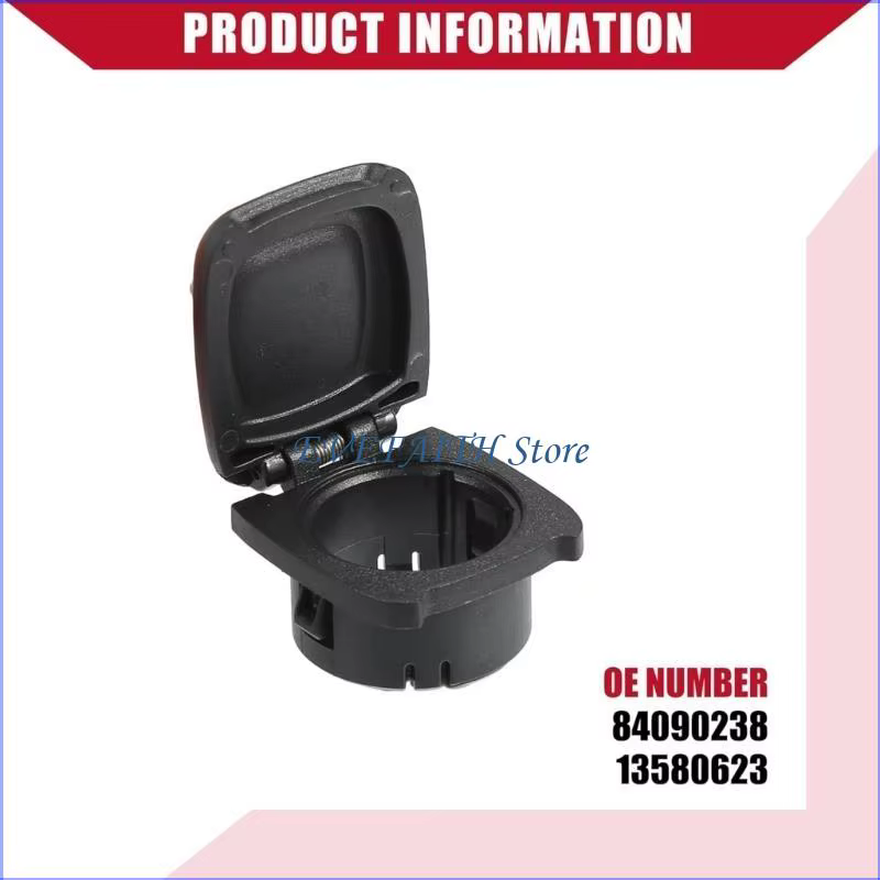 Couvercle pour prise courant 124B, Protections électriques pour véhicule, Console centrale 84090238, fermeture