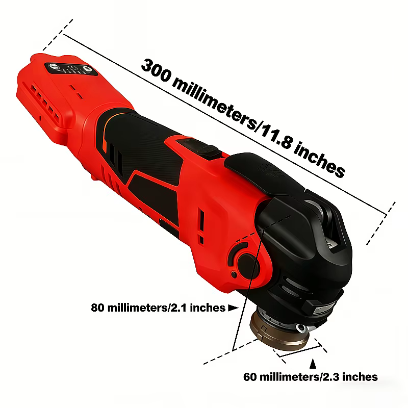 Scie électrique oscillante multifonction sans fil et sans balais avec fonction de coupe/ébavurage/taillage pour batterie Milwaukee M18