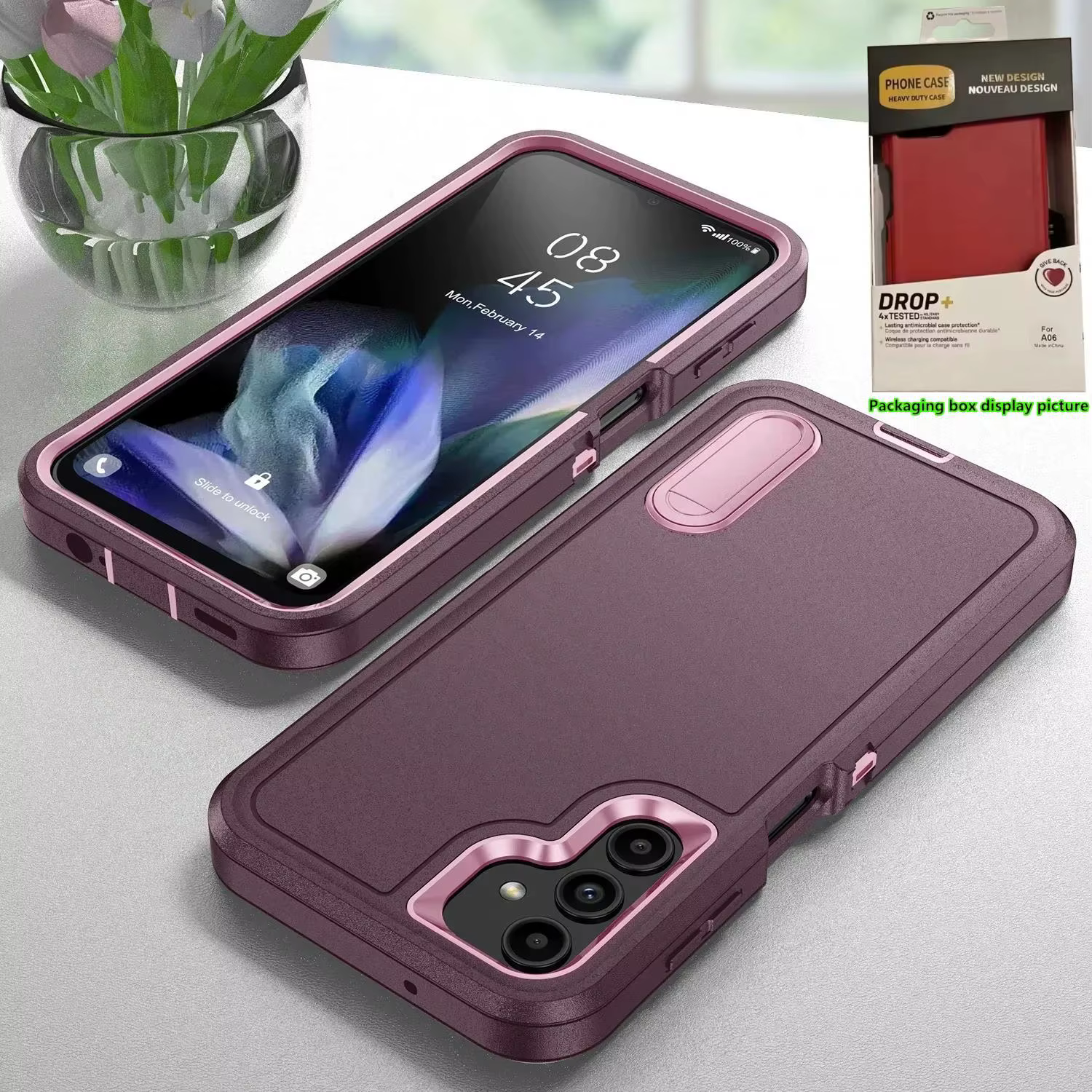 Étui de protection robuste OTT Armor Defender pour Samsung Galaxy A17 A07 A56 A36 A26 A16 A06 A15 A54 5G, anti-traces de doigts